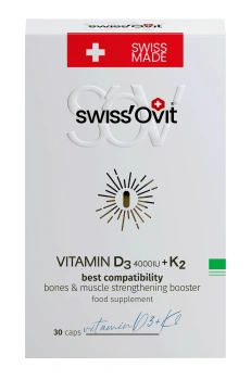 SwissOvit Vitamina D3 4000IU + K2 N30 (Forans)