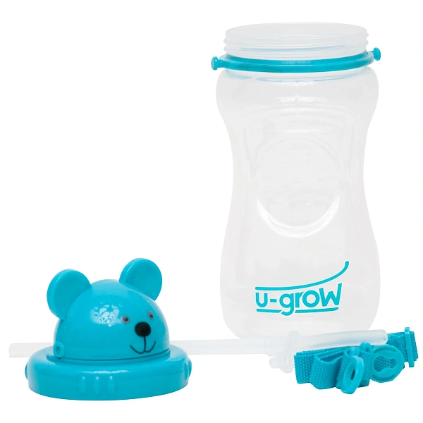 U-Grow Cana cu Pai si Curea 12+ luni 500ml pentru Copii Ursulet (A-1023) U-Grow Cana cu Pai si Curea 12+ luni 500ml pentru Copii Ursulet (A-1023)