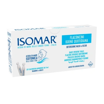 Isomar Monodoze cu apă de mare isotonica pentru igiena zilnică nas-ochi 20x5ml