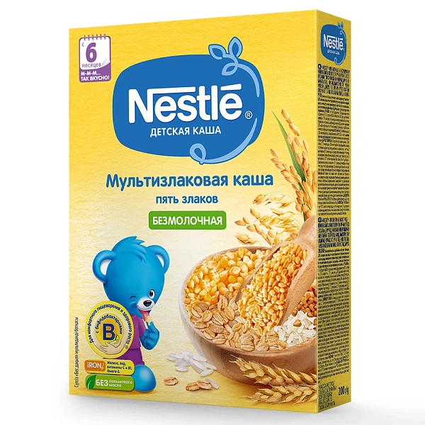 Nestle Terci fără lapte 5 cereale 200g Nestle Terci fără lapte 5 cereale 200g