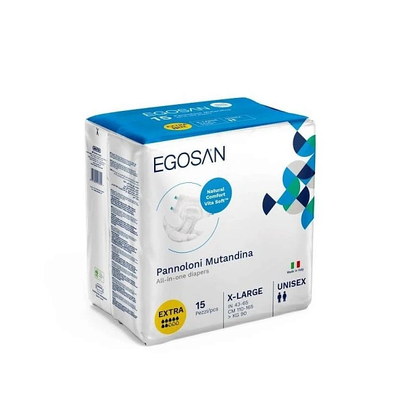 Egosan scutece Vita Soft Natural Comfort EXTRA, XL, **,>70kg, >150cm,15buc(*)