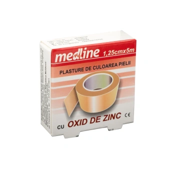 Emplastru adeziv 1.25cmx5m cu oxid de zinc N1