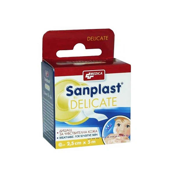 Emplastru Sanplast Delicat 2.5cmx5m N1