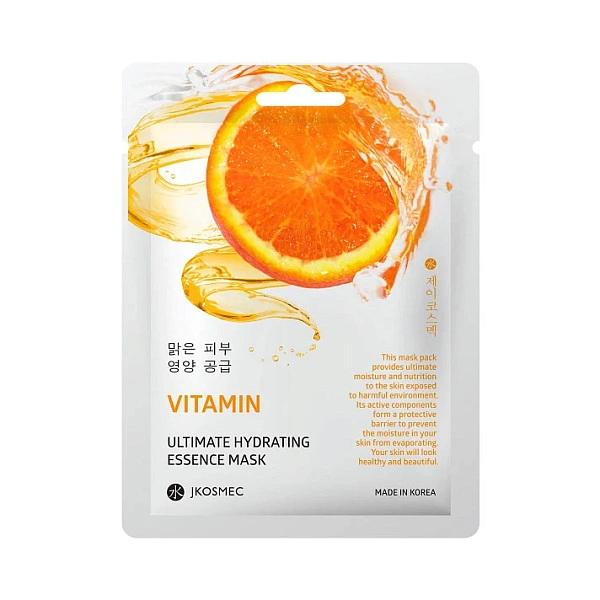 JKOSMEC Masca pentru față din țesătura cu vitamina C, 25ml