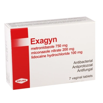 Exagyn 750mg+200mg+100mg comp. vag. N7