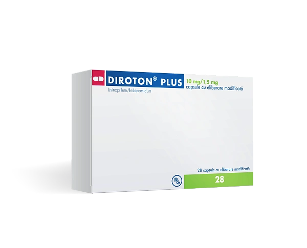 Diroton Plus 10mg/1,5mg caps. cu elib. modificata N14x2