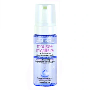 Evoluderm Spuma demachiant pentru toate tipurile de piele 150ml (17324)