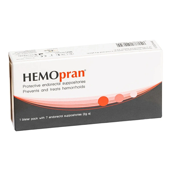 Hemopran 2g sup. endorectale prot. N7