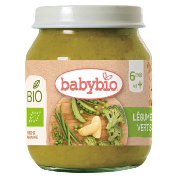 Babybio Piure din legume verzi (6+) 130g