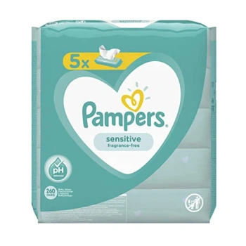 Pampers Baby Wipes Sensitive N2x52