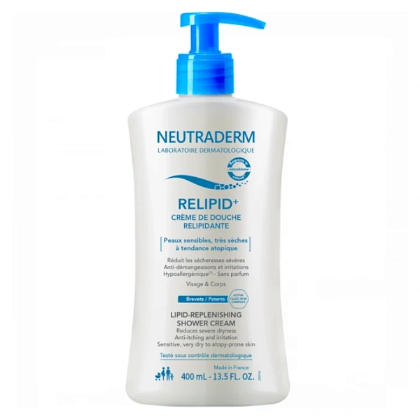 NEUTRADERM Relipid+ Cremă de duș pentru pielea atopică pentru față și corp, 400ml