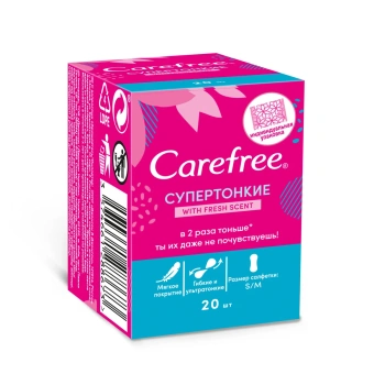 Carefree Absorb. Fresh Individual Pack Ultra-Subtire N20