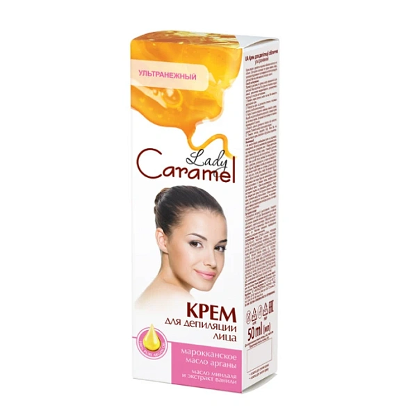Lady Caramel Cremă pentru depilare față 50ml Lady Caramel Cremă pentru depilare față 50ml