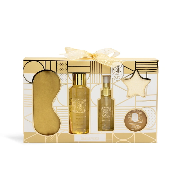IDC Institute Set Scented Bath Gold Relax 5 piese