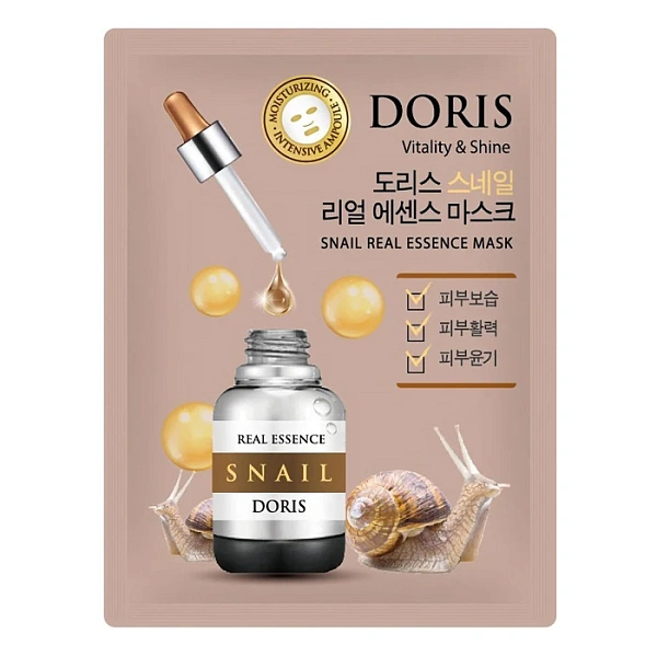 Doris Real Essence Mască pentru față cu extract de Mucina de Melc 25ml