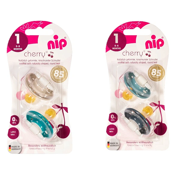 NIP Cherry B Suzetă latex, mărimea 1 (0-6luni) N2