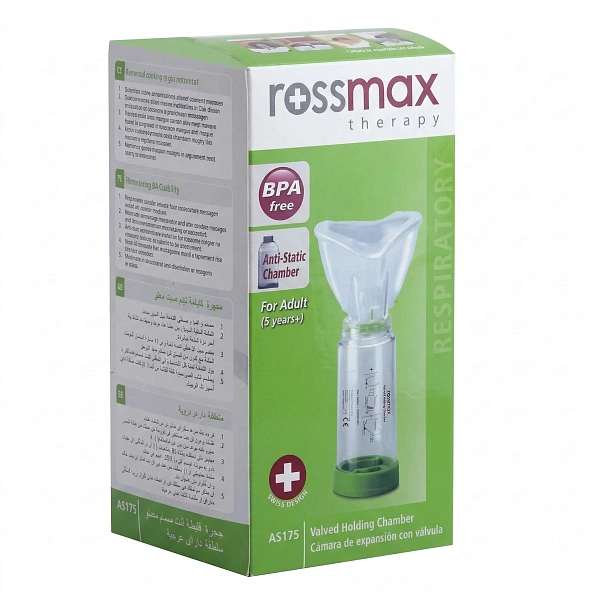 Inhalator manual Rossmax cu supapă și camera de aer L(5ani+) AS175