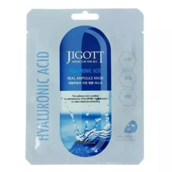 Jigott Real Mască pentru față cu Acid Hialuronic 27ml