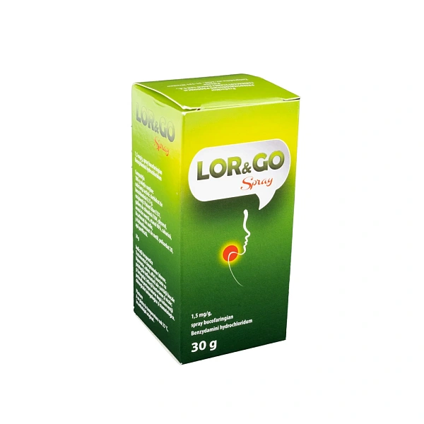 Lor & Go 1,5mg/g 30g spray bucofaring. 
