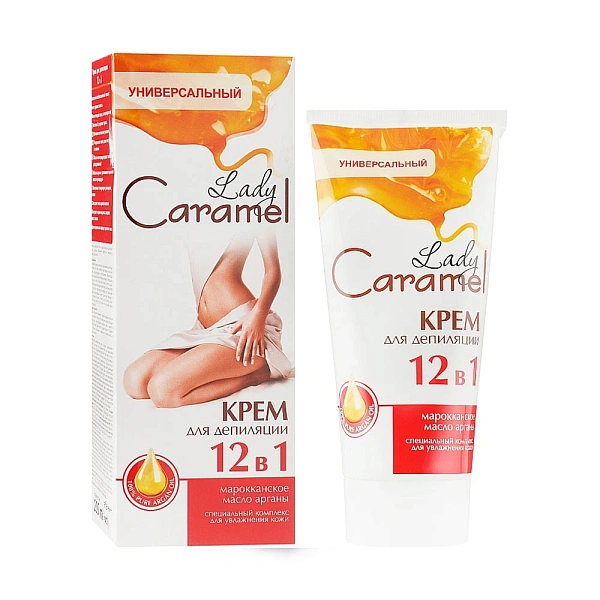 Lady Caramel Cremă pentru depilare 12 in1 200ml