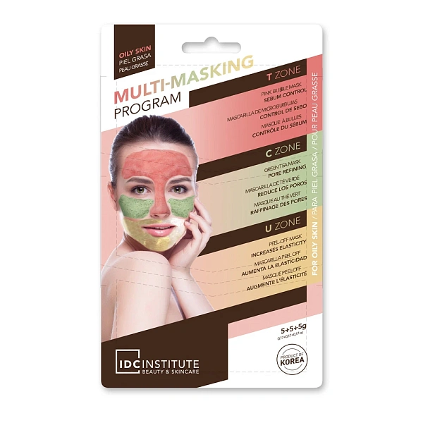 IDC Institute Mască pentru față, ten gras,  5gr+5gr+5gr (3950)