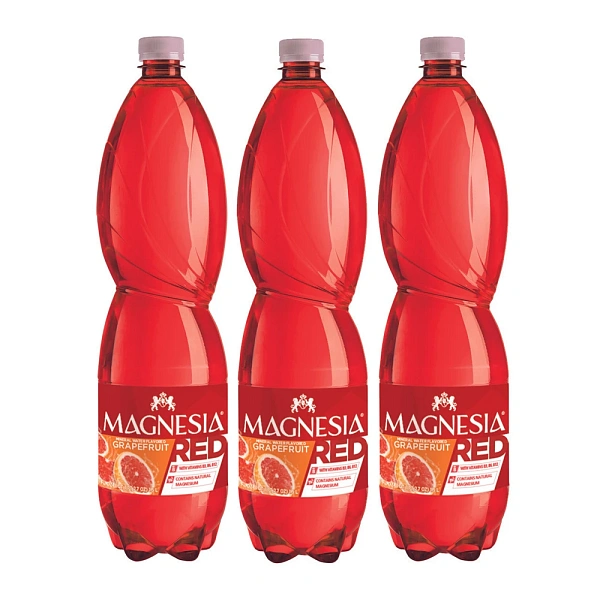 Apă minerală Magnesia Red gazata cu suc de grapefruit 1.5L Apă minerală Magnesia Red gazata cu suc de grapefruit 1.5L