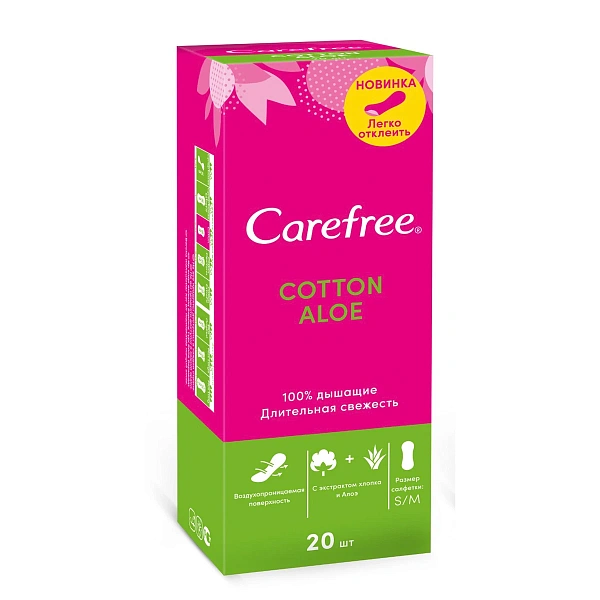 Carefree Absorb. Panty Liners Aloe N20 Carefree Absorb. Panty Liners Aloe N20