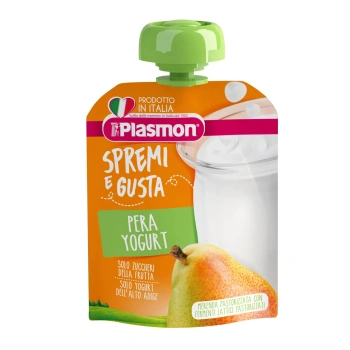 Plasmon Piure din para si iaurt cu adaos de Calciu, +6luni, 85g