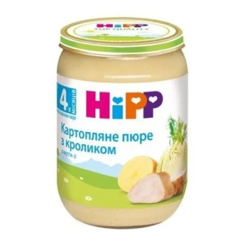 Hipp 6173 Pireu cartof,fenicul,iepure (4 luni) 190g