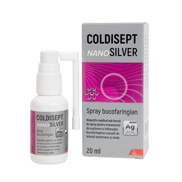 Coldisept Nanosilver spray bucofaring. 20ml