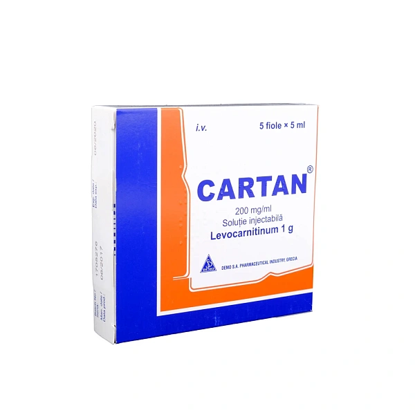 Cartan sol. inj. 200mg/ml 5ml N5