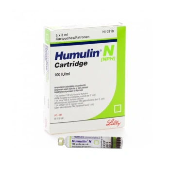 Humulin NPH 100UI/ml 3ml cartus susp. inj. N5