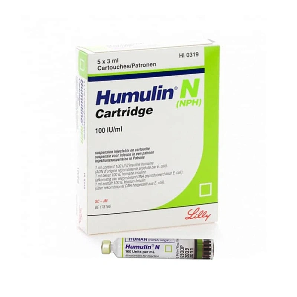 Humulin NPH 100UI/ml 3ml cartus susp. inj. N5