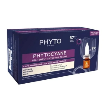 PHYTO Phytocyane Progressive Fiole anticadere pentru păr 12x5ml