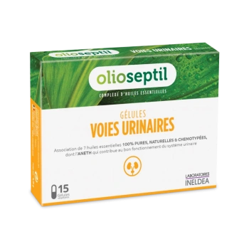 INELDEA OLIOSEPTIL Voies Urinaires (sănătatea căilor urinare) caps. N15 INELDEA OLIOSEPTIL Voies Urinaires (sănătatea căilor urinare) caps. N15
