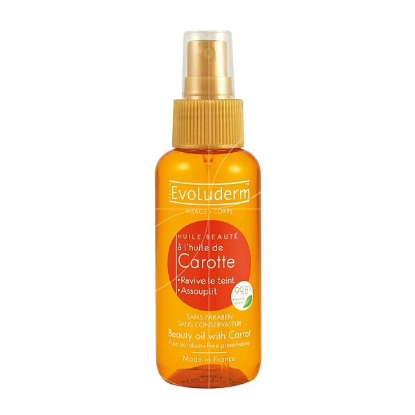 Evoluderm Ulei de morcov pentru față, corp și păr 100ml Evoluderm Ulei de morcov pentru față, corp și păr 100ml