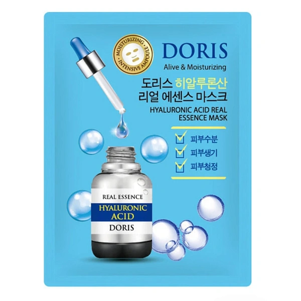 Doris Real Essence Mască pentru față cu Acid Hialuronic 25ml