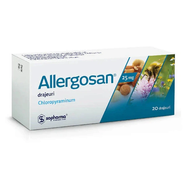 Allergosan 25mg draj. N20