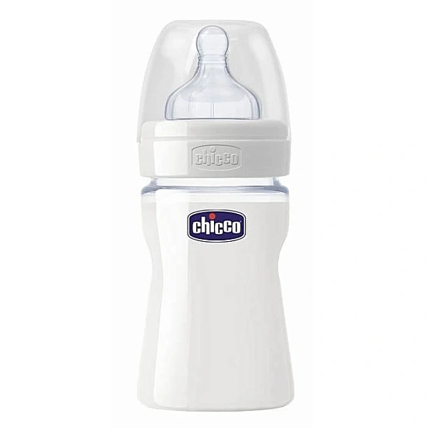 CHICCO Biberon din sticlă Nature Glass tetină din silicon,0+, 150ml, 1buc (600420/207110) CHICCO Biberon din sticlă Nature Glass tetină din silicon,0+, 150ml, 1buc (600420/207110)