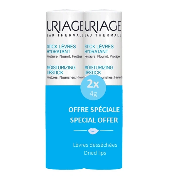 Uriage Set Balsam pentru buze hidratant 2x4g Uriage Set Balsam pentru buze hidratant 2x4g