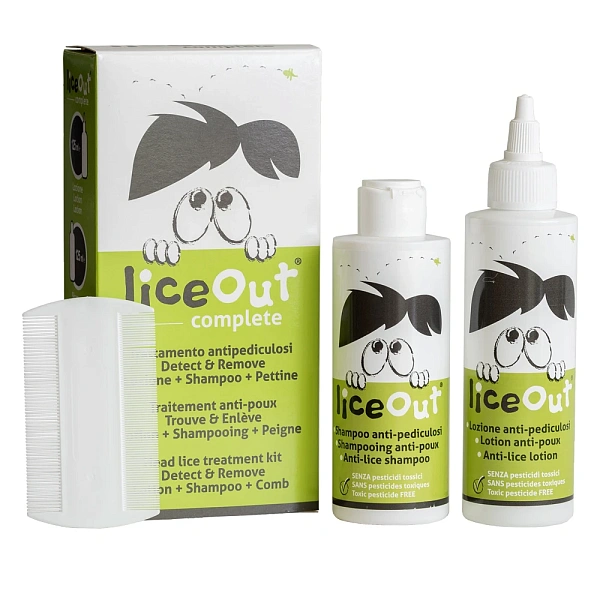 LICEOUT COMPLETE Set (Loțiune+Șampon+Pieptene),  125+125ml (pediculoza) LICEOUT COMPLETE Set (Loțiune+Șampon+Pieptene),  125+125ml (pediculoza)