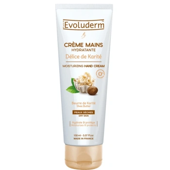 Evoluderm Crema pentru miini, hidratanta cu karite, 150ml (3021)