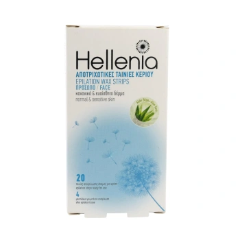Hellenia Benzi de epilare cu ceara rece pentru față N20+4 Șervețele