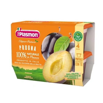 Plasmon Piure din prune,4x100g,+4 luni