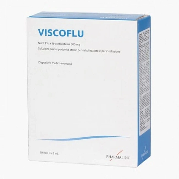 Viscoflu 300mg 5ml sol.ster hiper. pentru inhalatii 5x2