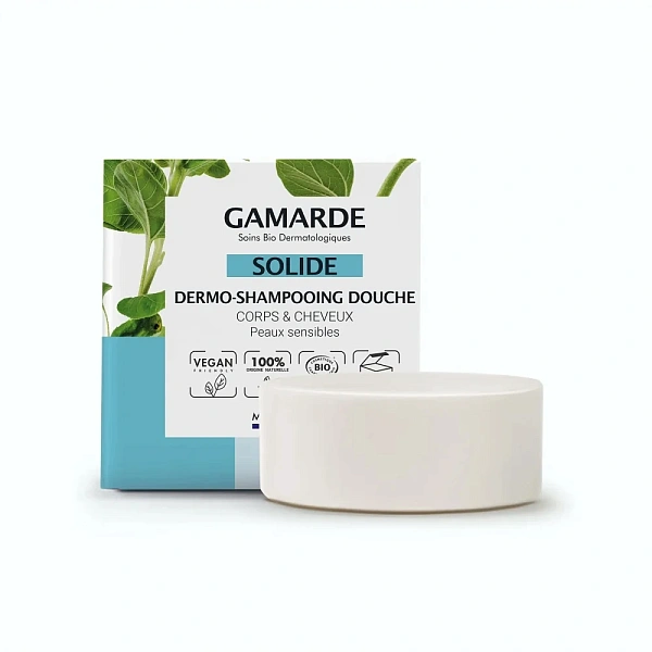 GAMARDE Dermo Sampon și del de duș solid pentru păr și corp, 109ml (G123) GAMARDE Dermo Sampon și del de duș solid pentru păr și corp, 109ml (G123)
