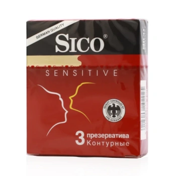 Prezervative Sico N3 Sensitive (cu forme anatomice)