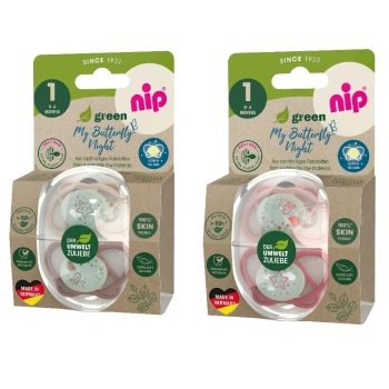 NIP My Butterfly Night Green F Suzetă silicon, mărimea 1 (0-6luni) N2