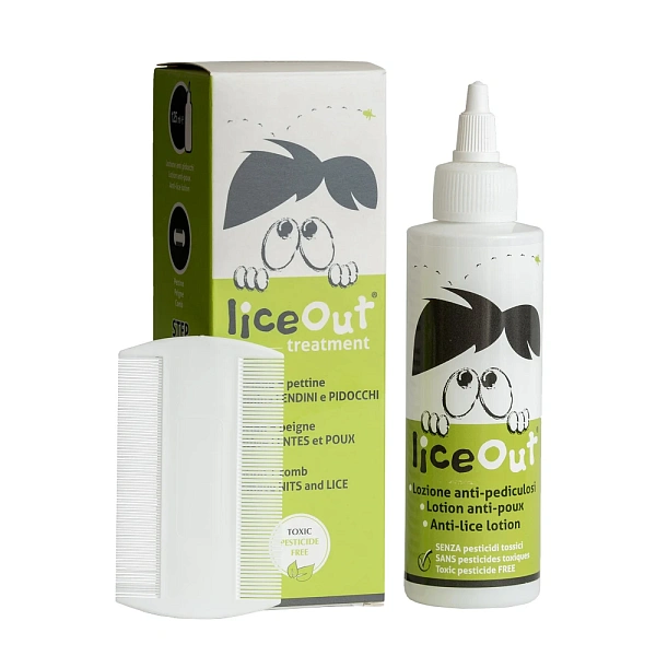 LICEOUT Lotiune 125ml + Pieptene (pediculoza) LICEOUT Lotiune 125ml + Pieptene (pediculoza)