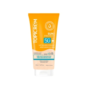 Topicrem Lăptișor hidratant cu protecție solară SPF 50+ pentru față și corp, 50ml
